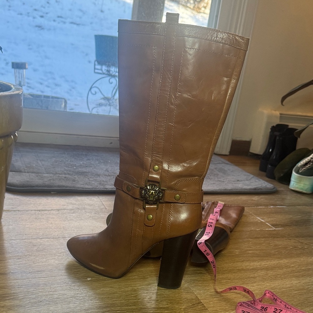 Anne Kline Brown High Heel (4.5 inches) Boot 👢 for Women Size 10